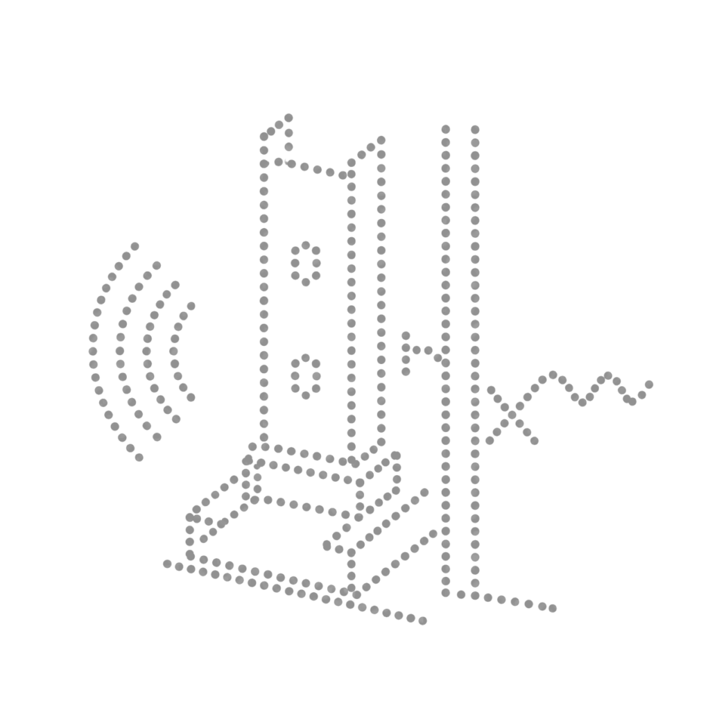 Illustration einer schallentkoppelten Metall-Unterkonstruktion im Trockenbau, die Schwingungen reduziert und den Schallschutz im Innenausbau verbessert.